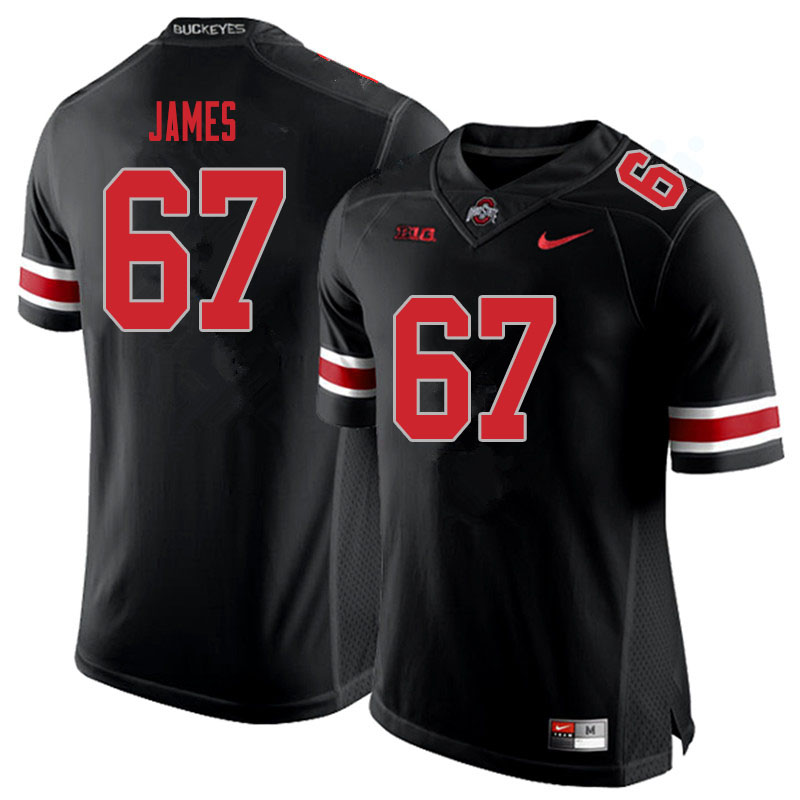 Men #67 Jakob James Ohio State Buckeyes College Football Jerseys Sale-Blackout